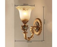 B-D Retro Schlafzimmerspiegel Der Europäischen Art Der Wandlampe Einfacher Flurganggang Treppenhaus