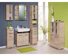 Schildmeyer Highboard, Holzdekor, Sonoma Eiche, 32.6 x 59.8 x 116.9 cm