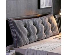 LFOZ Abnehmbare Bedside Rückenkissen, Schlafsofa Polsterkopfteil, Weich Tatami Doppel Große Lordosenstütze Kissen (Color : F, Size : 180x20x50cm)