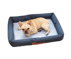 ZHANGYY Haustier Hund Selbstkühlende Matte Kühlmatten Bett Nicht klebend Ungiftig Atmungsaktiv Waschbar Rattan Cat Gel Pad-M