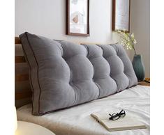 LFOZ Abnehmbare Bedside Rückenkissen, Schlafsofa Polsterkopfteil, Weich Tatami Doppel Große Lordosenstütze Kissen (Color : A, Size : 200x20x50cm)