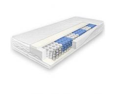 verapur Ortho Plus Taschenfederkernmatratze 100 x 200 cm, Härtegrad H3 (81-100 kg), 24 cm hoch, 7 Zonen, Allergiker geeignet, ÖKO-TEX, Made in Germany