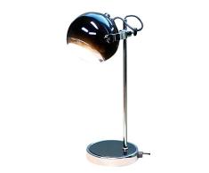 anTes interieur Tischleuchte Mini Retro schwarz mit 5 Watt LED-Leuchtmittel/Tischlampe Nachttischleuchte