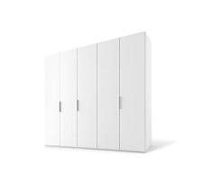 Express Möbel Swift Drehtürenschrank, Holzwerkstoff/Metallbeschläge, Polarweß/Polarweiß, Breite 250 cm