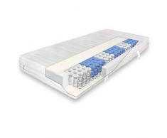 verapur Classic TFK Hochwertige Taschenfederkernmatratze 180 x 200 cm inkl. waschbarem Allergiker Matratzenbezug, Härtegrad H3, 7 Zonen für einen erholsamen Schlaf