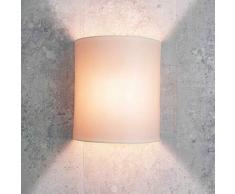 Wandleuchte Loft im modern Stil weiß Stoffschirm 1x E27 bis max. 60W 230V Wandlampe innen kompakt Beleuchtung Wohnzimmer Schlafzimmer