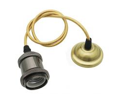 Vintage Hängeleuchte Retro Industrial Hängelampe E27 Anhänger Deckenleuchten Küche Industire Lampe für Esstisch Esszimmer Küche Loft Schlafzimmer Cafes Bar usw. (Color E)