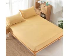 Sheets Of Gold Einfarbig Baumwolltücher Baumwolltuch Matratze-Sets Staubbett-Sets Simmons Cover Bettbezug 135 * 200Cm Plus Kissenbezug