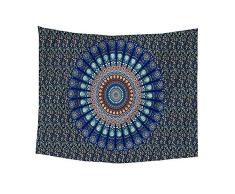 KANKOO Wandtuch Bohemian Wohnaccessoires Schlafzimmer Wandkunst Afrikanische Wandkunst Mandala Wanddekoration Meditation Tapastry für Wand Schrankbett 150 * 130