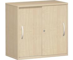 Geramöbel Anstell-Schiebetürenschrank, mit Schloss, 720x800x425, Ahorn