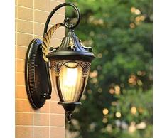 Wandleuchte Außenleuchte Retro Innenbalkon Gartenleuchte Nostalgische LED Schlafzimmerspiegel Villa Loft