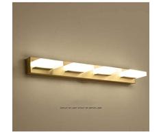 Warm WC Ganze Scheinwerfer Nordic Bronzespiegel Badezimmerspiegel Schlafzimmerspiegel Licht Kabinett LED-Leuchten Amerikanische Toilette Wandlampe D25 * H6cm, D40 * H6cm, D55 * H6cm Beleuchten Sie Ihr