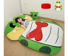 Tatami Schlafsofa Doppel und Kinder Cartoon Tiere Sitzsack Hauptwohnzimmer Und Schlafzimmer Sitzsack Bett Warm Schlafsack Matratze,120 * 200cm