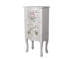 Schmuckkommode Vintage Kommode Rosenbemalung Schmuckschrank Shabby frf086 Palazzo Exclusiv