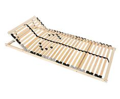 Lattenrost 90x200 100x200 verstellbar Kopfteil Härtegrad Lattenrahmen 28 Leisten Mittelband