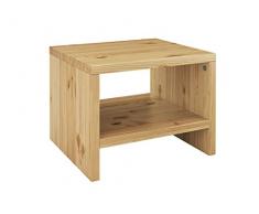 Erst-Holz Nachttisch Kiefer massiv modernes kubisches Nachtkästchen in offener Form 90.20-K5