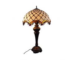 TATANE Tiffany Tischleuchte, Glasschreibtischlampe, Barock-Stil Wohnzimmer Schlafzimmer Kommode Bücherregal Couchtisch Lesung
