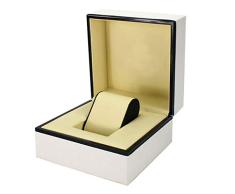 TJLSS Leder-Uhr-Box - Schmuck Dekoration Box Frisierkommode Schmuckkästchen