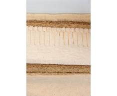 Hanf Naturmatratze: 2 Lagen Hanf 1.750g / 100% Naturlatex 12cm Höhe ca. 17cm Bezug: Baumwolle KBA (kontrolliert biologischer Anbau) ist mit Schafschurwolle versteppt