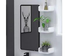 Lanbowo Einfaches Badezimmer-Lagerregal Badschrank Badkommode Badezimmerschrank Schubladenkommode Nachttisch Nachtkommode Eckschrank an der Wand befestigter wasserdichter Shampoo-Regal-Organisator