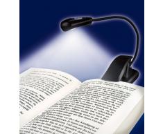 Wedo 2541001 Mobile Leselampe (mit LED Beleuchtung und Clip) schwarz
