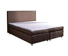 DELIFE Boxspringbett Paradizo Kingsize Matratze Topper Federkern
