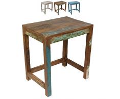 Nachttisch Shabby Chic Nachtkosole Nachtschrank Hocker Holztisch Beistelltisch Braun Antik ca. 50 cm