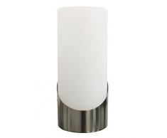 Trango LED Glas Nachttischlampe TG2017-02 TischleuchteAndrea incl. je 1x E14 LED Leuchtmittel 3000K warmweiß Fensterbank Lampe, Tischlampe, Nachttischlampe für Schlafzimmer