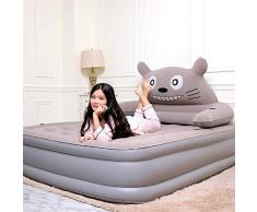 Aufblasbares Bett Luftkissen faul aufblasbares Sofa Dicke hohe und niedrige Beflockung abnehmbares Klappbett Doppelschlafsofa (Size : Large)