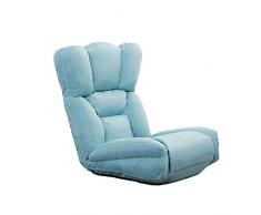 GSAGJsf Lounge Schlafsofa Klappbodenliege Matratze Sitz Stuhl (Color : Blue)