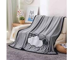 Weiche Decken verdicken hautfreundlich atmungsaktiv Single Doppel für Stuhl Schlafsofa -Max Home ( Farbe : Grau , größe : 180*200cm )