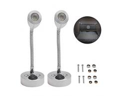 DOEU Wandleuchte, 2 Stück, 12 V, LED, RV, Leselampe, Schlauch, für Nachttisch, Schlafzimmer, Flur, warmes Licht
