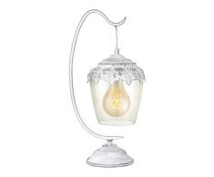 EGLO SUDBURY Tischleuchte Stahl 60 W, Weiss-Patina