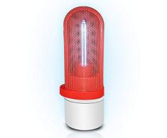 SunshineFace UV-Sterilisator-Licht, tragbar, UV-Ozon-Sterilisations-Licht, UV-Sterilisator, Licht für Schlafzimmer, Schrank, Auto, Kleiderschrank, rot