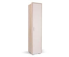 Jugendzimmer - Drehtürenschrank/Kleiderschrank Gabriel 15, Farbe: Eiche Braun/Creme - 220 x 45 x 54 cm (H x B x T)