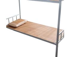 GUORRUI-Sommer-Schlafmatten Rattan Sommer- Einzelbett Studentenwohnheim Faltbar Eisseide Klimaanlage Mat.-Nr. rutschfest Hautfreundlich, 2 Größen (Color : Brown, Size : 90x190cm)