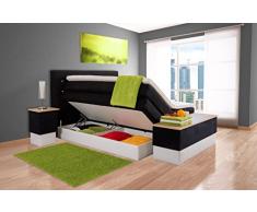 Boxspringbett mit Bettkasten, Sophie, 7-Zonen Taschenfederkern, Lieferbar in Härtegrad H2, H3, H4, Mit Komfort Topper, Kostenlose Anlieferung und Aufbau, Boxspringbetten, 90x200cm, 100x200cm, 120x200cm, 140x200cm, 160x200cm, 180x200cm, 200x200cm