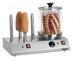 Bartscher BA. a120.408 zu synchronisieren Hot Dogs mit 4 Tellerrahmen geheizt für kleine Brot Edelstahl 50 x 28,5 x 39 cm