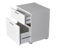 Nachtkommode Nachttisch Nachtschrank Nachtkonsole Schrank Sam III (Weiß)