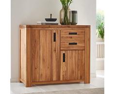 Massive Kommode Wildeiche teilmassiv geölt 108x100x42cm