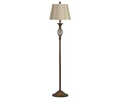 UArtlines Stehlampe Wohnzimmer,Modern Classic Stehleuchte,Stoffschirm und Metallbasis Höhe 156cm für Wohnzimmer,Schlafzimmer,Büro