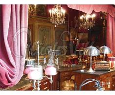 Wie in alten Zeiten - Exklusives Glücksvilla-Künstlermotiv, 120 x 90 cm, Wandbild als XXL-Druck auf Acrylglas. alt, Zeit, Zeiten, Renaissance, Barock, Biedermeier, Jugendstil, Schrank, Lampe, Kronleuchter, Wohnzimmer, Haus, Kommode,
