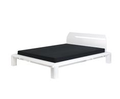Modular Rondo Bett, MDF, hochglanz weiß, 236 x 187 x 88 cm
