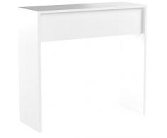 VICCO Schminktisch MIA 76 x 100 cm Weiß hochglanz - Frisiertisch Kommode Spiegel +++ Schminkkommode mit 2 Schubfächer und einklappbaren Spiegel +++