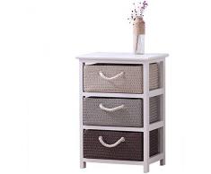 NMDCDH -Nachttisch Nachttisch Schlafzimmer Kommode Europäischen Stil Lagerschränke Schließfächer Kommode Rattan Schrank (Größe: B-40 * 30 * 60)
