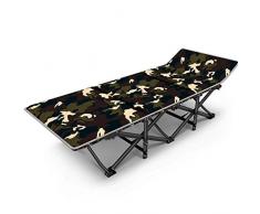 haozai Faltbares Campingbett Mit Matratze, Tragbares Feldbett, Tragkraft Bis 260 Kg, 190 X 75 X 36 cm, Bett- Und Matratzensets Mit Seitentaschen, Mit Kissen 0304