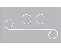 WR-Design Himmelbett-Set Betthimmel Himmelstange Himmelset Baldachin Raffhalter Himmelhalter (Weiß)