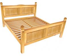 Brasilmoebel® Doppelbett Rio Classico 180 x 200 cm - Pinie Massivholz Brasilmöbel Honig - in vielen verschiedenen Farben - edles Pinienholz - massiv aus nachhaltiger Forstwirtschaft - Schlafzimmer Pinienmöbel