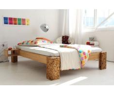 TIGON Bambusbett ohne Rückenlehne 90x200cm, Höhe 40cm
