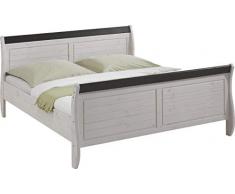 Steens Monaco Doppelbett, mit Mittelsteg, Ligefläche 180 x 200 cm, Kiefer massiv, weiß/kolonial